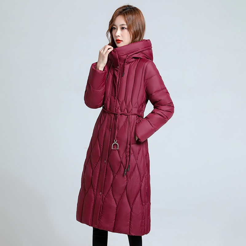 Áo Khoác Phao Cotton Dáng Dài Trùm Đầu Màu Trơn Cho Nữ AK142 - Hàng Quảng Châu Cao Cấp