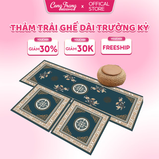  Thảm Trải Ghế Bali Bề Mặt Nỉ Lì Đệm Trải Ghế Bộ 3 món 1 DÀI + 2 NGẮN loại đẹp 