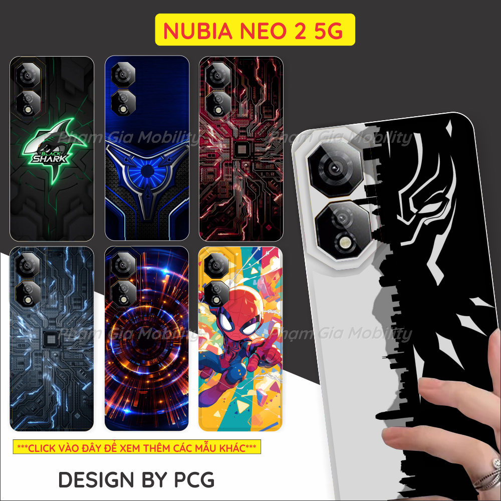 Ốp lưng cho ZTE Nubia Neo 2 Neo2 5G/ Neo3 3 GT dẻo trong in hình thiết kế công nghệ, gaming nhiều mẫ