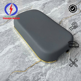 Yên Viền Sau Moka Maoly Xe Đạp Điện , Đệm Viền Vàng Kim Lót Sau Xe Điện Yadea Màu Ghi Loại Cao Cấp hư