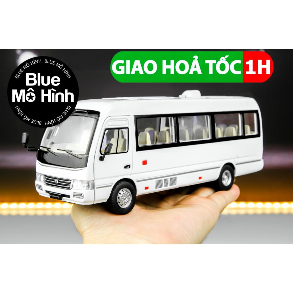 Mô hình xe buýt Toyota Bus Coaster xe khách 1:24
