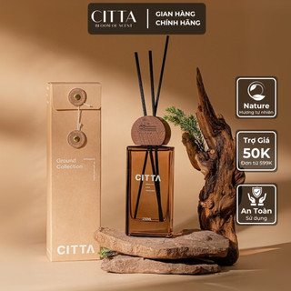  Tinh Dầu Thơm Phòng CITTA GROUND Nắp Gỗ Sang Trọng Tone Hương Gỗ Thư Giãn - CITTA Bloom of Scent 