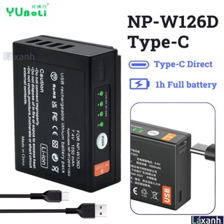  Fujifilm NP-W126s Type-C | Pin máy ảnh sạc trực tiếp Yu Fujifilm w126 X100VI X-E4 3 XT2 XT3 XT30 XT20 XPro1 XA7 XA5 A3 
