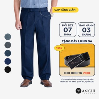 Quần âu nam trung niên 1 ly cạp tăng giảm thông minh ANCHI mẫu mới 2025 - QATC25.02
