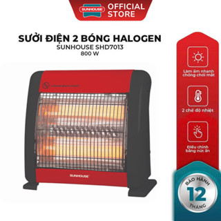  Đèn Sưởi Điện Hồng Ngoại 2 Bóng Sunhouse SHD7013 - Tốc Độ Làm Ấm Nhanh - Bảo Hành 12 Tháng 