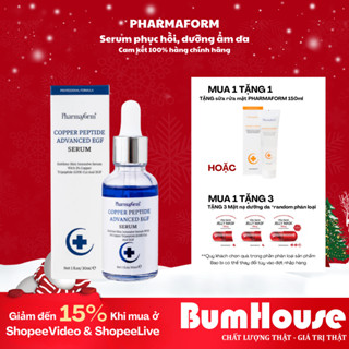 [Mua 1 tặng 2] Serum Pharmaform Copper Peptide Advance EGF - Tinh Chất Đồng Peptide Phục Hồi Da, Giảm Đỏ 30ml