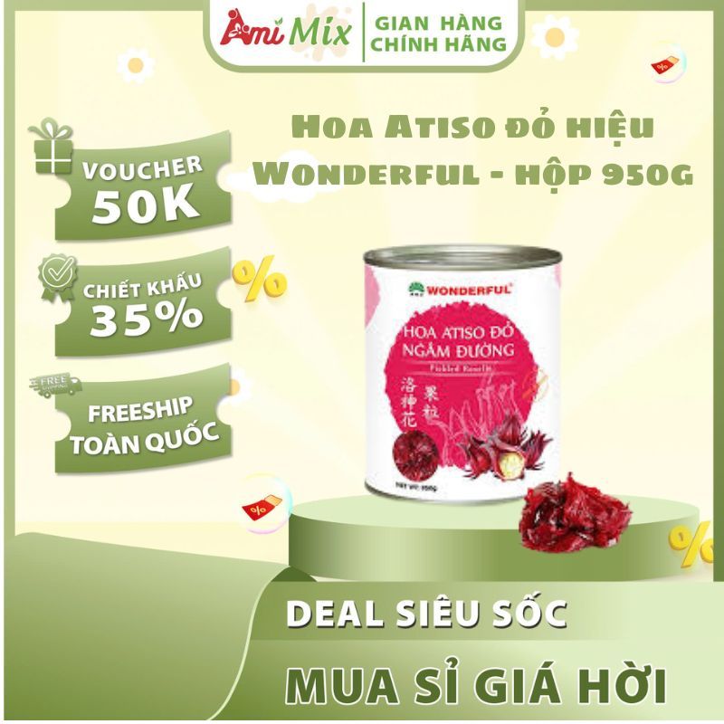 Hoa Atiso Đỏ Wonderful - Hộp 950g | Tươi Ngon – Giàu Vitamin