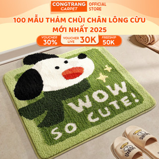  Thảm Chùi Chân lông cừu 100 Mẫu Thiết Kế Độc Quyền 2025 Họa Tiết 5D Bề Mặt Thấm Hút-Đế Chống Trượt 