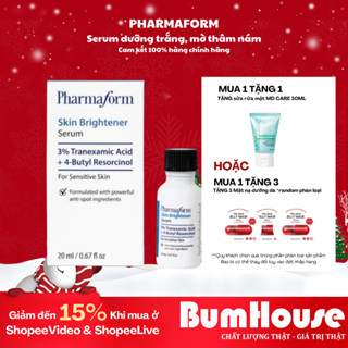 [Mua 1 tặng 2] Tinh Chất Pharmaform Skin Brightener Serum 3% Tranexamic acid + 5% Niacinamide Sáng Da, Mờ Nám 20ml