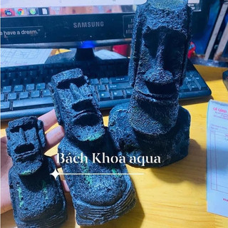 Tượng Moai đảo đa kích thước - trang trí bể cá, bể thủy sinh