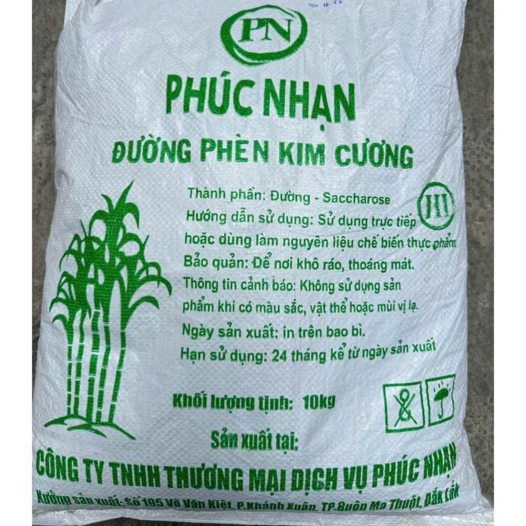 ĐƯỜNG PHÈN BI TINH LUYỆN, TRỌNG LƯỢNG 10KG _ HẠT KIM CƯƠNG
