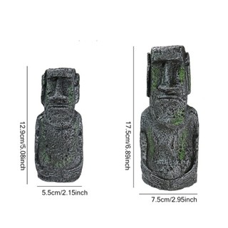 Tượng Moai đảo đa kích thước - trang trí bể cá, bể thủy sinh