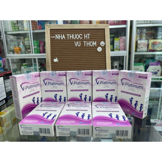( Cắt mã -nhắn ahop trc ) Viên uống V-Platinum 5-MTHF hộp 30 viên của Ý giúp bổ sung sắt và acid folic cho mẹ