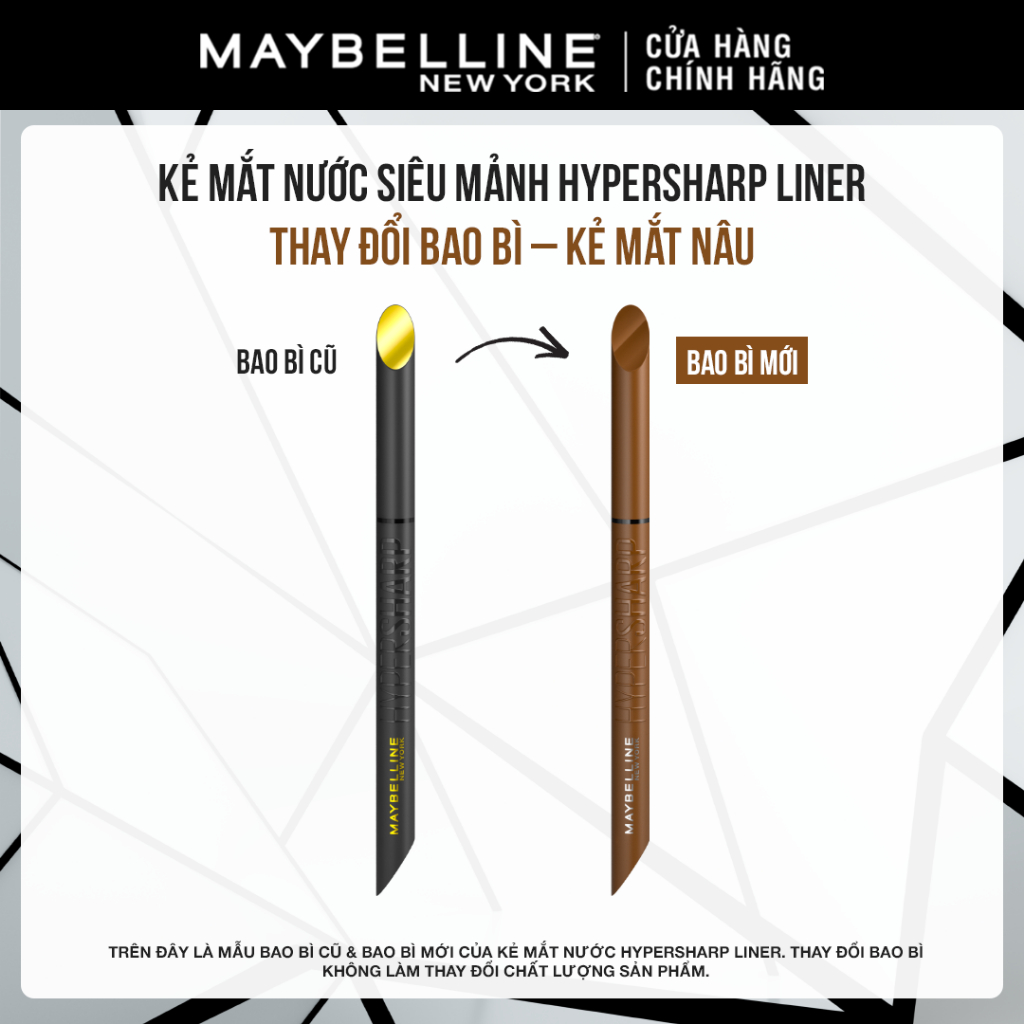 Bút Kẻ Mắt Nước Siêu Sắc Mảnh Maybelline New York Hyper Sharp Liner Extreme Không Lem Trôi 0.4g | BigBuy360 - bigbuy360.vn
