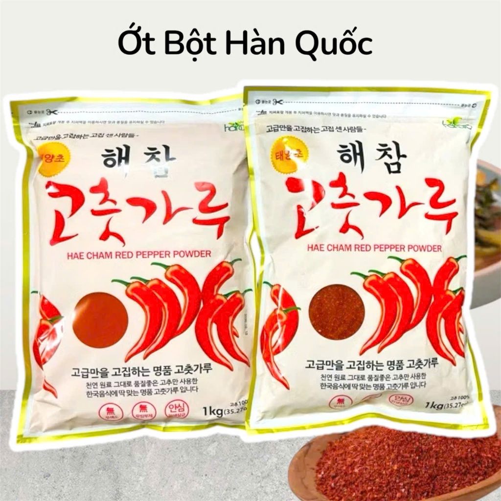 Ớt Bột Làm Kim Chi Chuẩn Vị Hàn, Nấu Mì Cay, Tokbokki, Chân Gà Sốt Cay 1kg