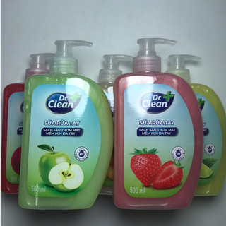 Nước rửa tay Dr.Clean 500ml - 1000ml Chính Hãng ( Bộ 2 Chai Tặng Bàn Chải )