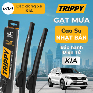 Cặp Gạt mưa ô tô KIA - Lưỡi gạt Nhật Bản nhập khẩu - Chính hãng TRIPPY - Bảo hành điện tử - Gạt mưa KIA