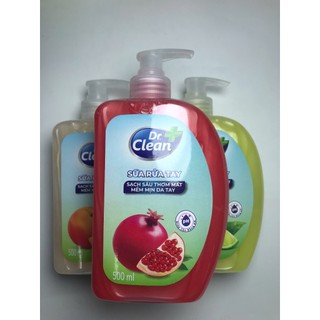 Nước rửa tay Dr.Clean 500ml - 1000ml Hàng Chính Hãng ( Bộ 2 Chai Tặng Bàn Chải )