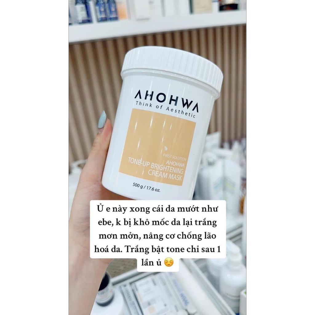 Mặt nạ ủ trắng Ahohwa dạng kem Toneup Brightening