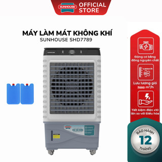  Quạt Điều Hòa Hơi Nước Sunhouse SHD7789 - Máy Làm Mát Không Khí Bình Chứa 60L Làm Mát Đến 55m2 