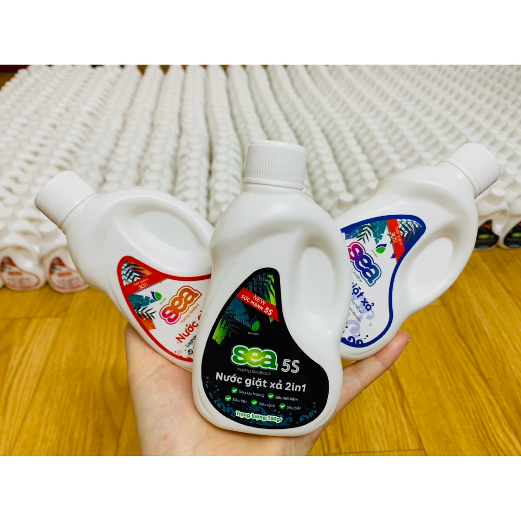 SEA Combo 3 lọ Nước giặt xả 2in1 hương liệu nhập Âu tổng 450gr chất lượng cao