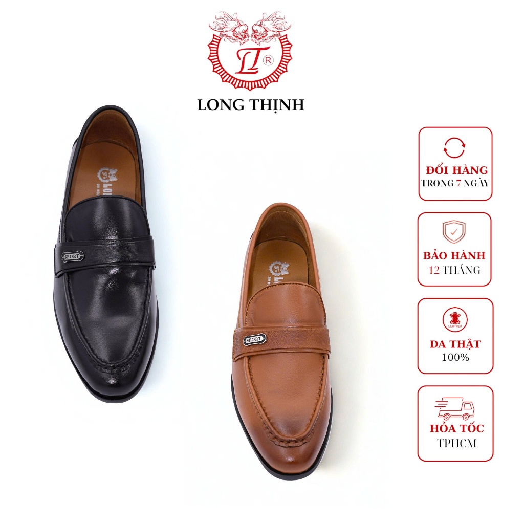 [LONG THỊNH] Giày Lười Nam Penny Loafer Da Thật MT79-5006 [Có size đến 45]