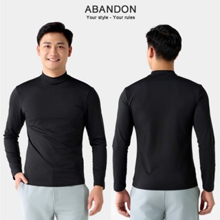 Áo Thun Nam Tay Dài Giữ Nhiệt Cao Cấp Vải Thun Co Giãn 4 Chiều Ấm Áp ABANDON N