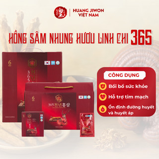  Hồng sâm linh chi nhung hươu  365 Hàn Quốc  70ml x 20 gói  