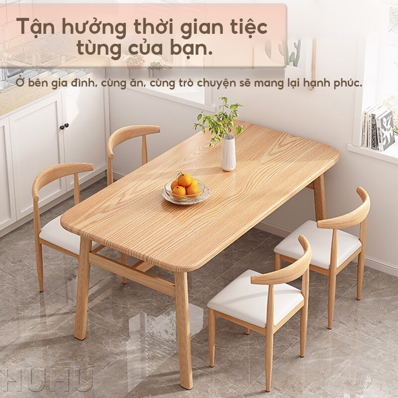 HUHU Bàn ăn giả gỗ nguyên Phù hợp cho gia đình và nhà hàng chắc chắn và bền bỉ Nhiều kích cỡ | BigBuy360 - bigbuy360.vn