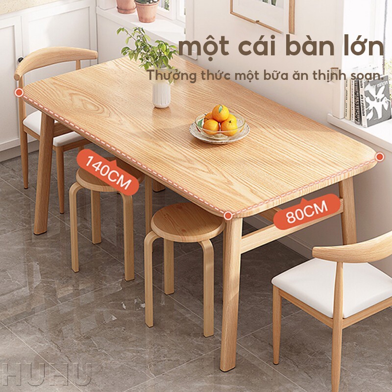 HUHU Bàn ăn giả gỗ nguyên Phù hợp cho gia đình và nhà hàng chắc chắn và bền bỉ Nhiều kích cỡ | BigBuy360 - bigbuy360.vn