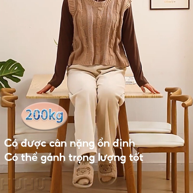 HUHU Bàn ăn giả gỗ nguyên Phù hợp cho gia đình và nhà hàng chắc chắn và bền bỉ Nhiều kích cỡ | BigBuy360 - bigbuy360.vn
