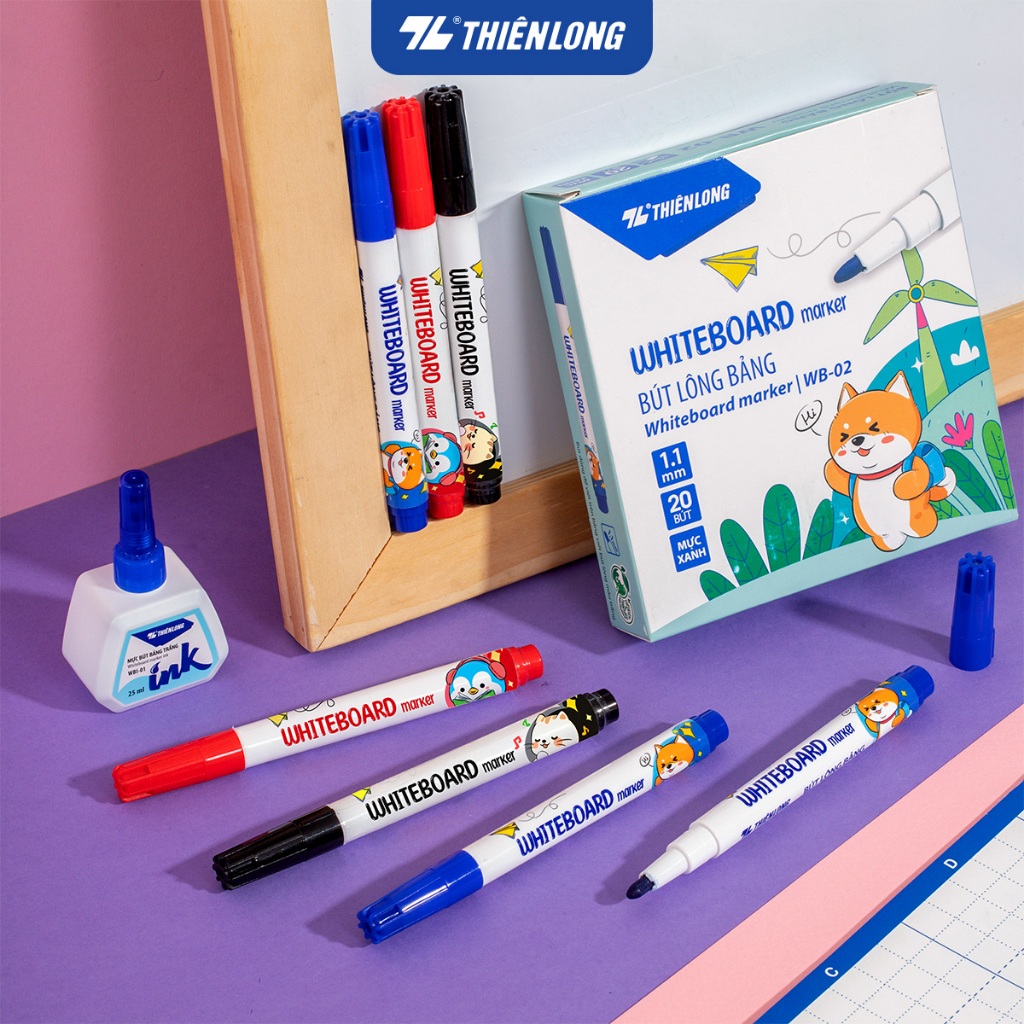 Combo 10 Bút lông bảng Thiên Long WB-02