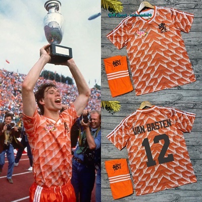 Áo Bóng Đá RETRO ĐT HÀ LAN 1988 - Vải Polyester Gai Thái - Chuẩn Mẫu Thi Đấu