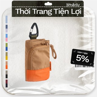 3PhầnTư - Ví Mô-đun Đa Năng Nam Nữ Gấp Gọn Nhiều Ngăn Vải Taslan Trượt Nước [ Không Kèm Dây Đeo]