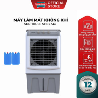 Quạt Điều Hòa Hơi Nước Sunhouse SHD7744 - Máy Làm Mát Không Khí, Công Suất 125W, Gió Thổi 4 Chiều
