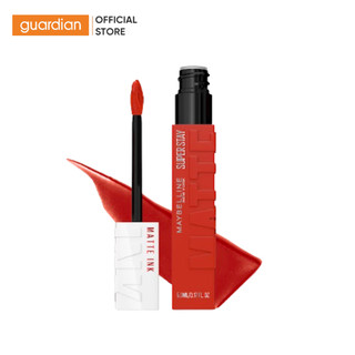  Son Kem Lì Maybelline Super Stay Matte Ink Lipstick  City Edition  205 Assertive Đỏ Cam 5ml 