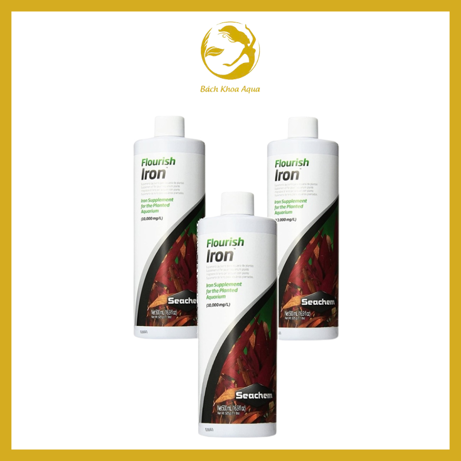 Phân nước Seachem Flourish Iron 250ml và 500ml - Bổ sung Sắt cho cây thủy sinh lên màu đẹp