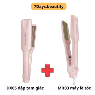 Combo 2 Máy dập xù + Máy ép tóc hoặc Máy uốn duỗi 2in1 7days.beautify mới