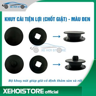 Bộ khuy nút giật 4 miếng cố định tấm rối trên sàn 5D cho xe hơi 5,7 chỗ giữ rối không bị xô lệch