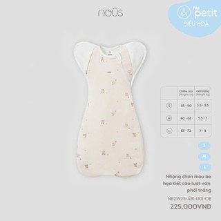 Nous } Nhộng chũn cho bé 0-9m thoáng khí, có mở tay cho bé. Nous chính hãng chất liệu Nu Doux giúp bé ngủ ngon