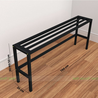 Kệ Dài 100cm, Rộng 20cm, Cao (30-80)cm, thép hộp 20x20mm - Kệ kê chậu cây - Kệ lắp ráp