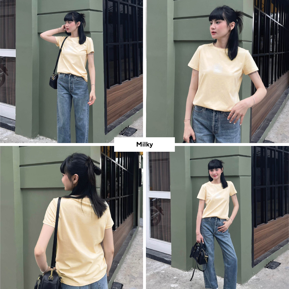 TheBlueTshirt Áo thun tay ngắn trơn cho nữ - Hero T - Women