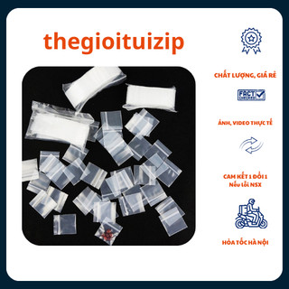 Gói 100c túi zip mini viền trắng đựng linh kiện, đồ nhỏ tiện dụng vietbuy