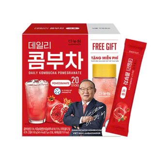   Mẫu mới  Combo 20 Trà Kombucha Danongwon Dalily Vị LỰU TẶNG BÌNH  5GX20 Gói  no 