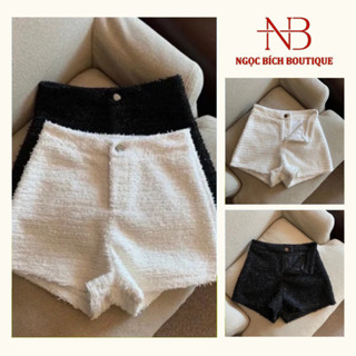 Quần Sooc Dạ Bling Hack Chân, Quần Sooc Nữ Hack Chân Cao Cấp Hàng Quảng Châu Ngọc Bích Ninh Hiệp 839