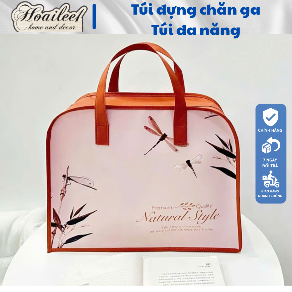 Túi Đựng Chăn Ga, Chiếu Điều Hoà, Đựng Chăn Gối Cho Bé Đi Học Khóa Kéo Tiện Dụng Đa Năng