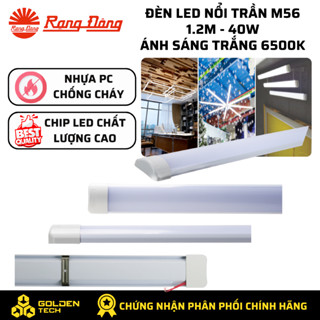 Đèn LED Nổi trần Bán Nguyệt Rạng Đông M56 1.2m 40W Ánh sáng trắng 6500K