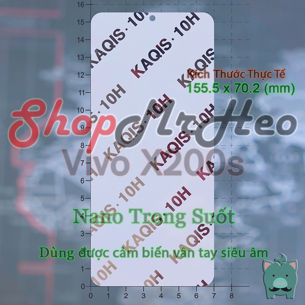 Dán Cường Lực Nano Dẻo Vivo X200s / Vivo S30 Pro Mini - X200 FE (Trong Và Nhám)