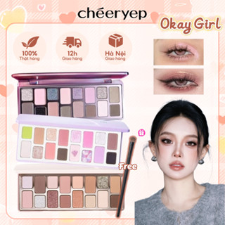   Cheeryep Qianyan Bảng phấn mắt màu tươi mới bán chạy nhất phong cách rừng dành cho nữ bảng phấn mắt 16 màu 