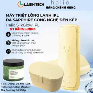   MẪU MỚI  Máy Triệt Lông Halio SilkGlow IPL Sapphire Cooling Hair Removal Device- Hàng Chính Hãng - Bảo hành 24 tháng 